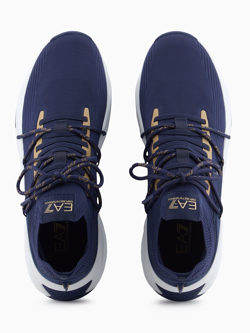 EA7 Iris & Gold Infinity Sneakers