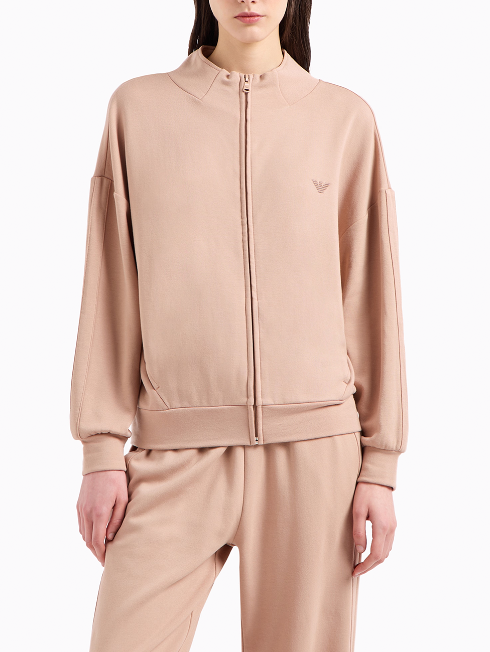 Emporio Armani Full-Zip Loungewear Ladies Sweatshirt 