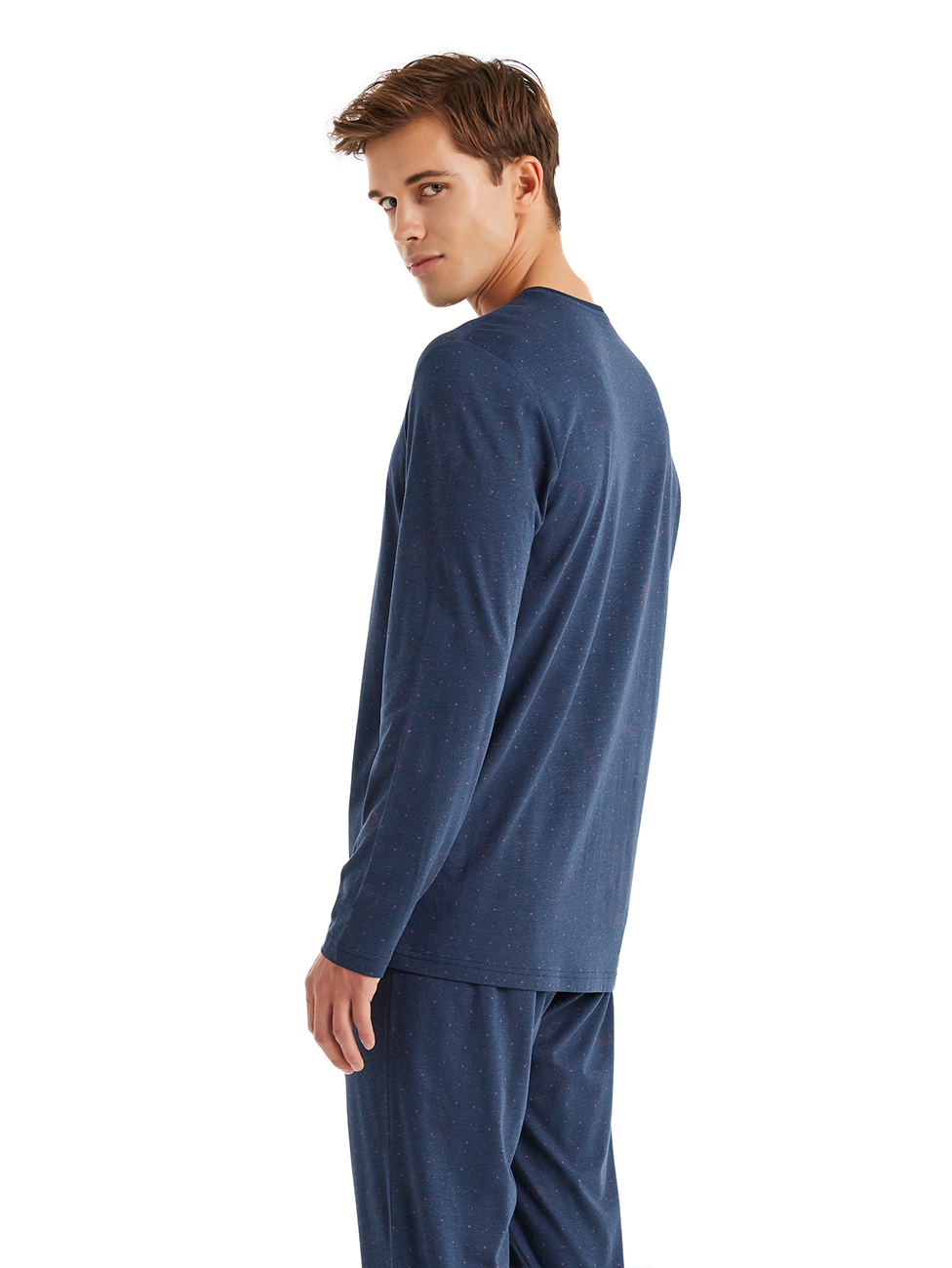 Blackspade Navy Blue Men's Pyjama Set