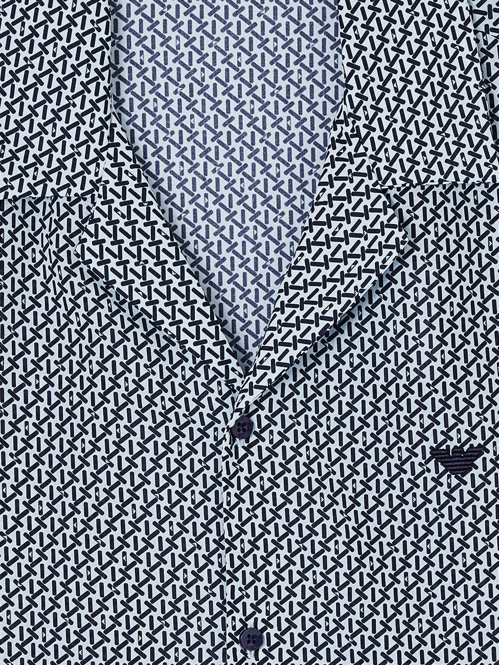 Emporio Armani Mixed Pattern Shirt