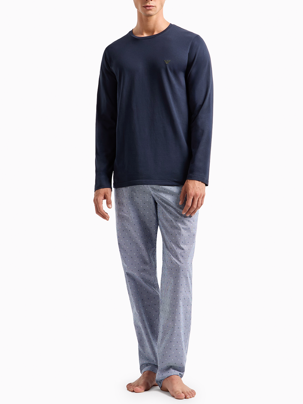 Emporio Armani Men's Woven Long Pyjama