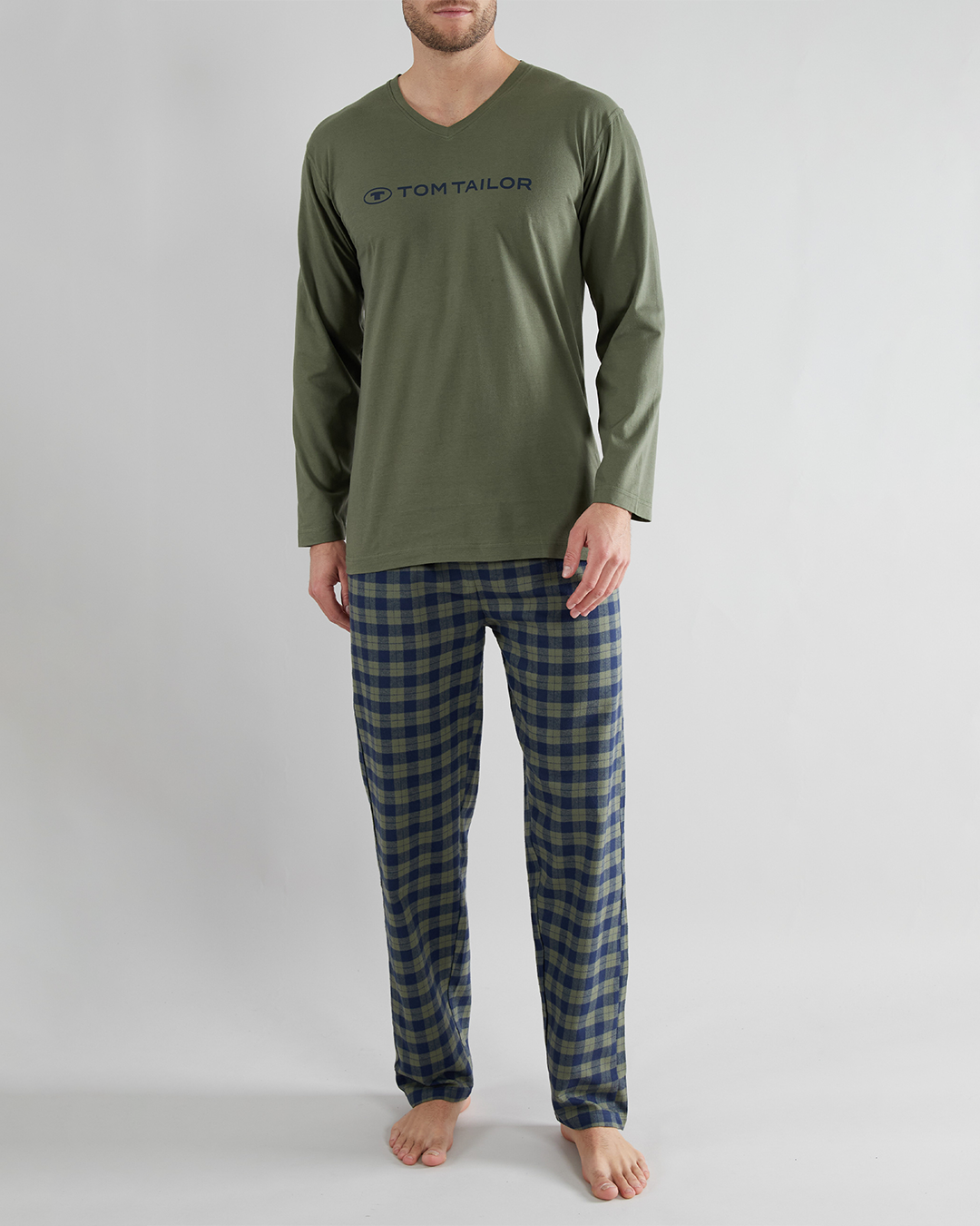 Tom Tailor Green Checkered Pyjama