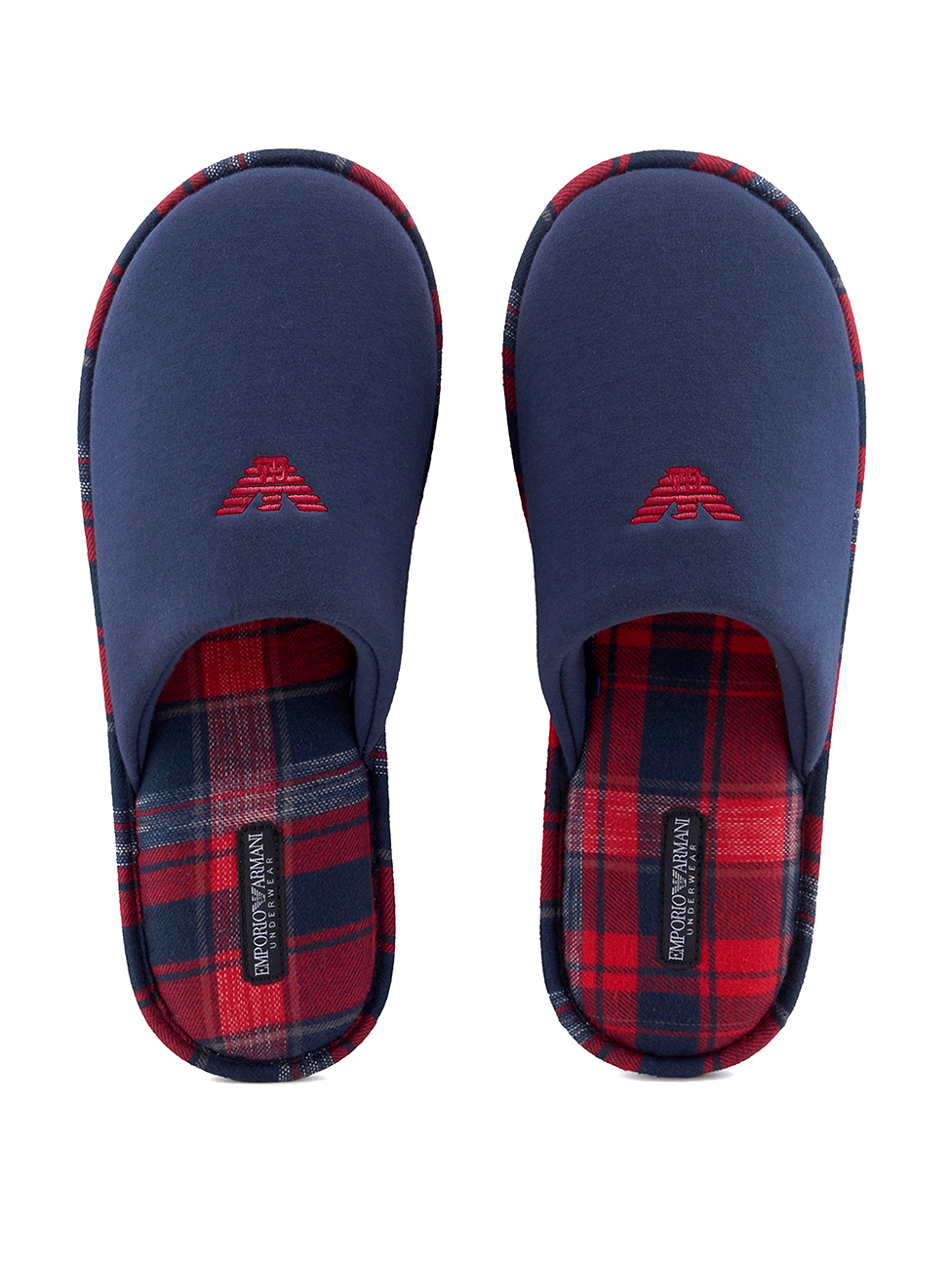 Emporio Armani Tartan Slippers