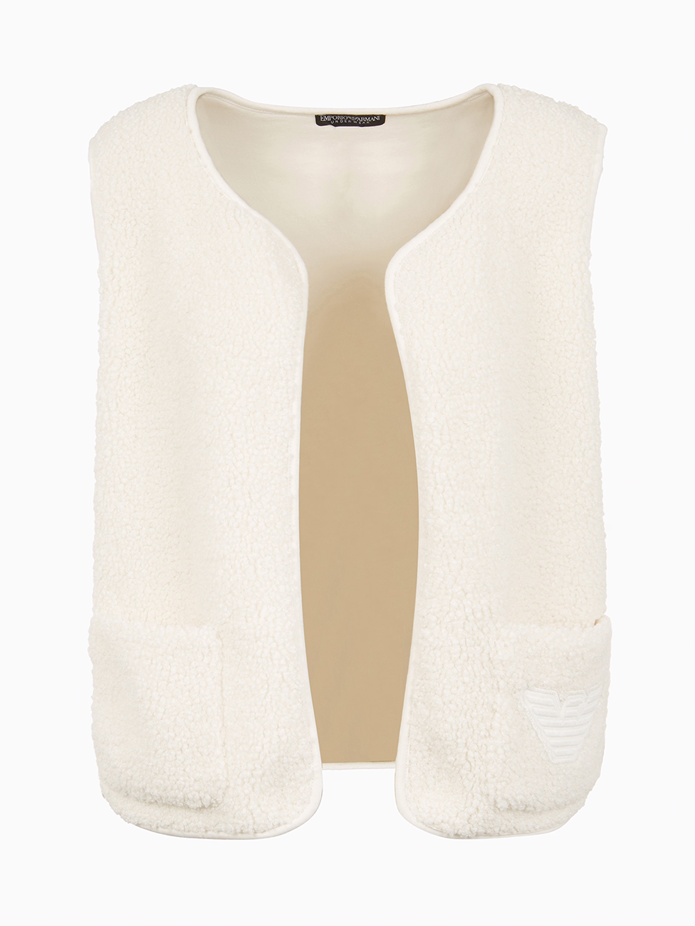 Emporio Armani Teddy-Effect Fabric Gilet