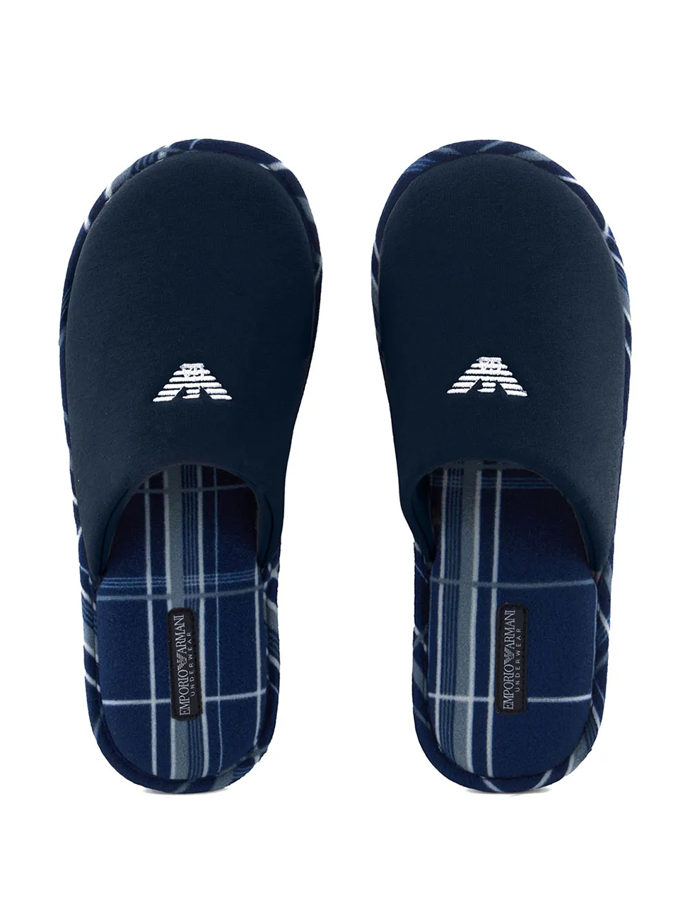 Emporio Armani Tartan Slippers