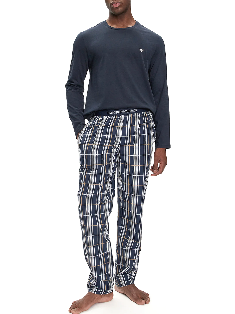 Emporio Armani Men's Woven Long Pyjama