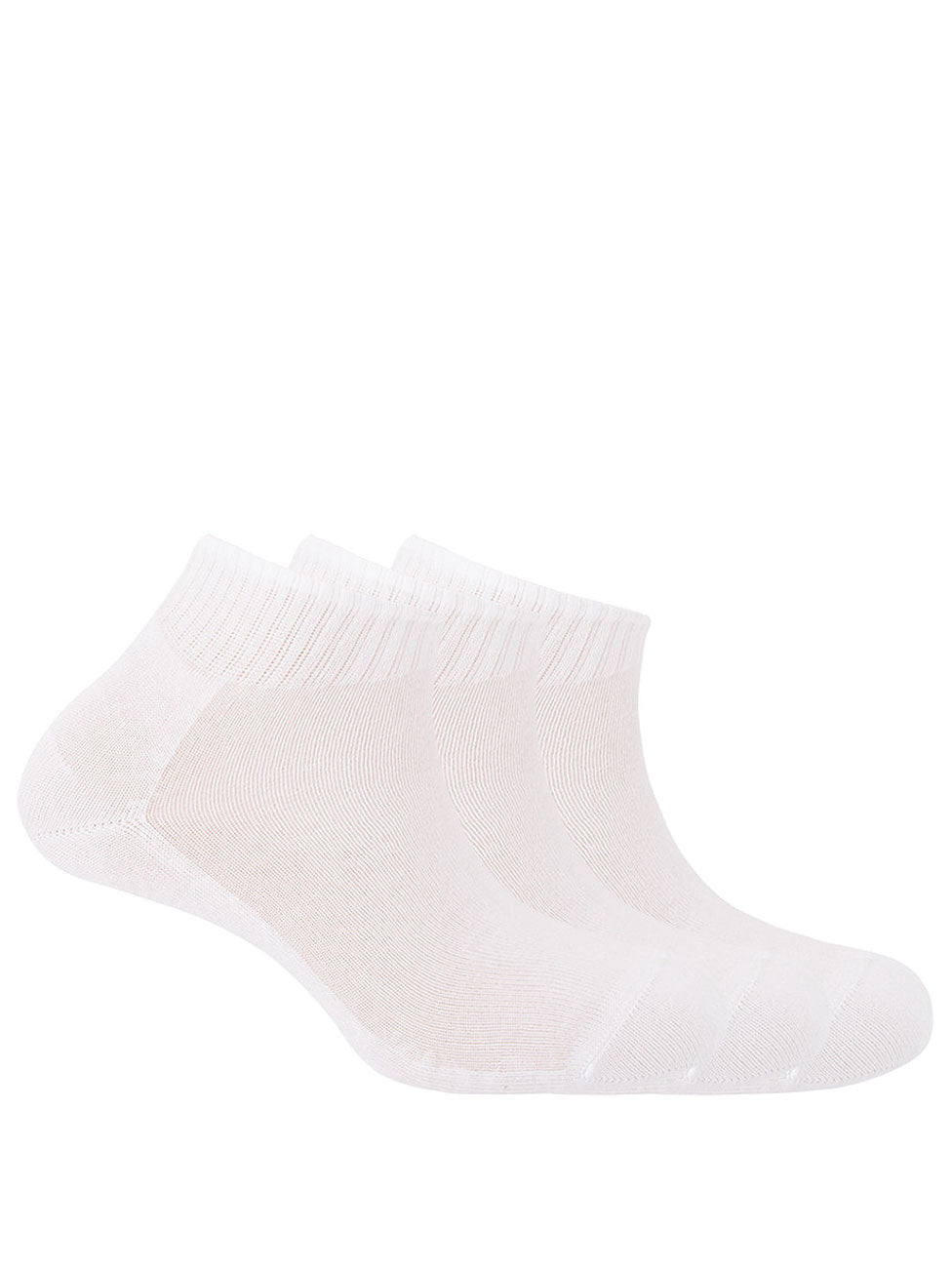 Punto Blanco Plain Ankle Socks with American Cuff (Pack of 3)