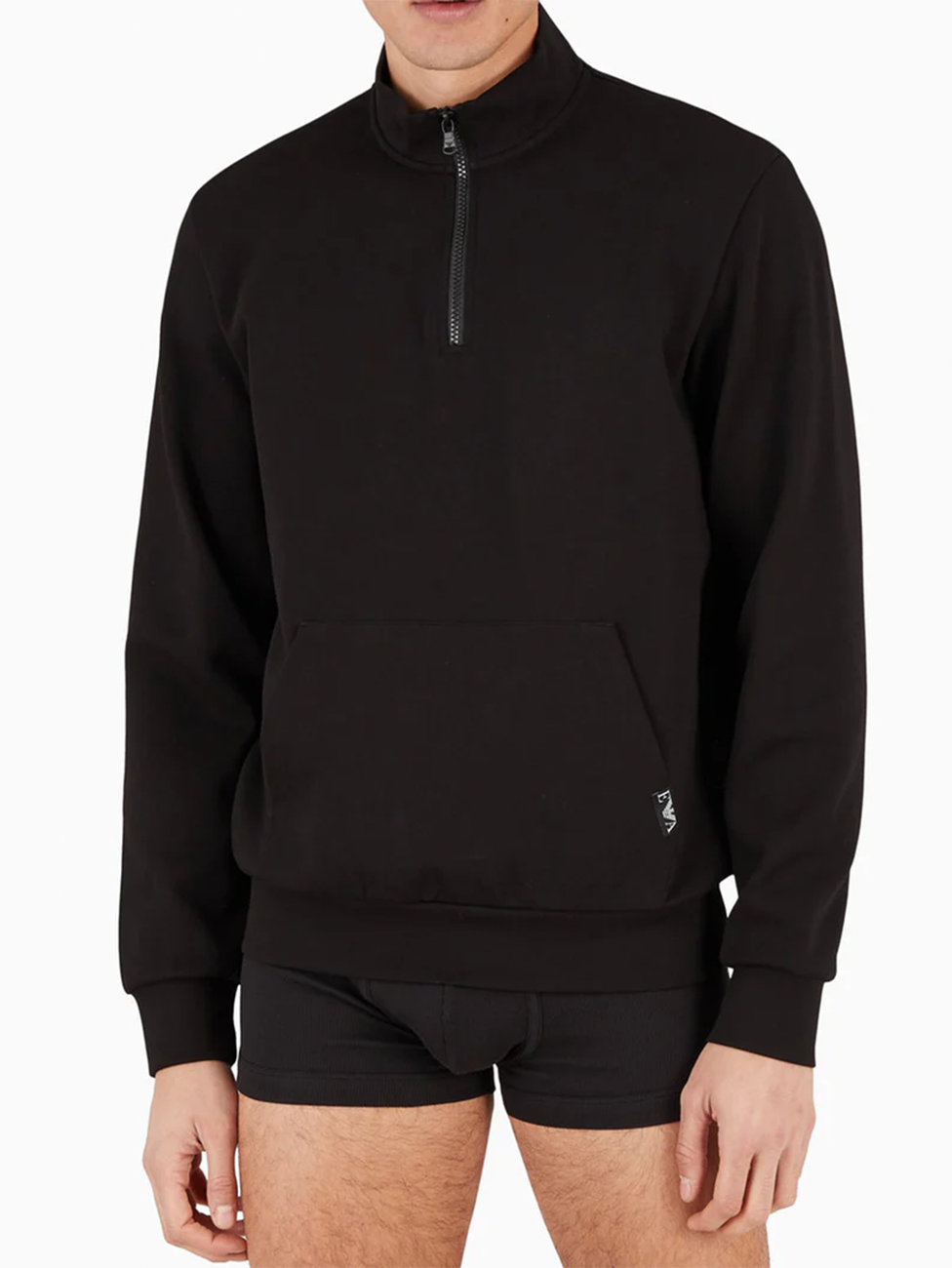 Emporio Armani Half Zip Turtle Neck Sweatshirt