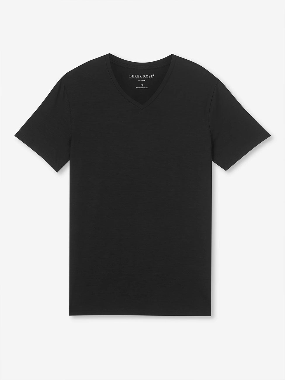 Derek Rose Basel Micro Modal Stretch Men's V-neck T-Shirt