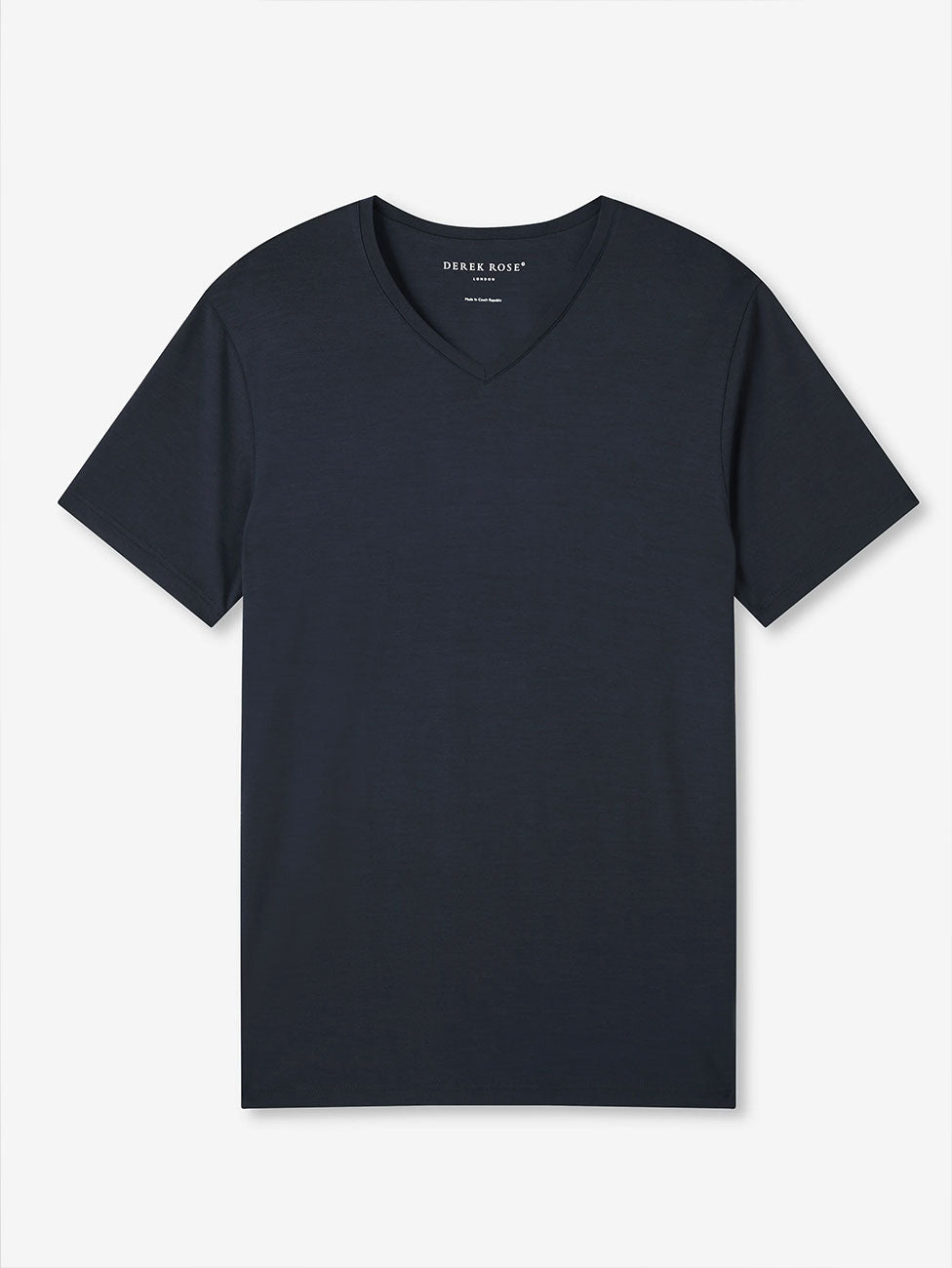 Derek Rose Basel Micro Modal Stretch Men's V-neck T-Shirt