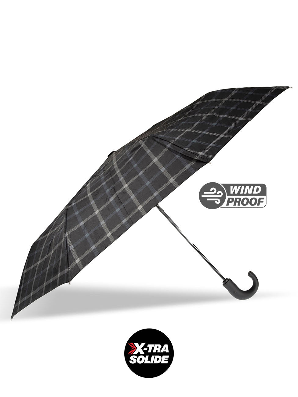 Isotoner Men's Crook X-TRA SOLIDE Umbrella