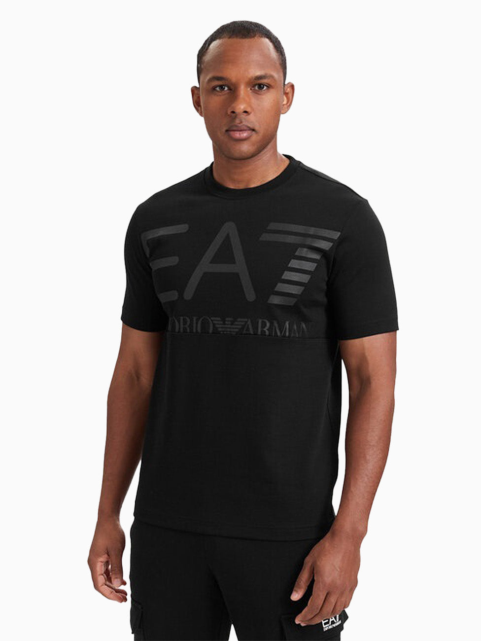 EA7 Regular-Fit Cotton Logo T-Shirt
