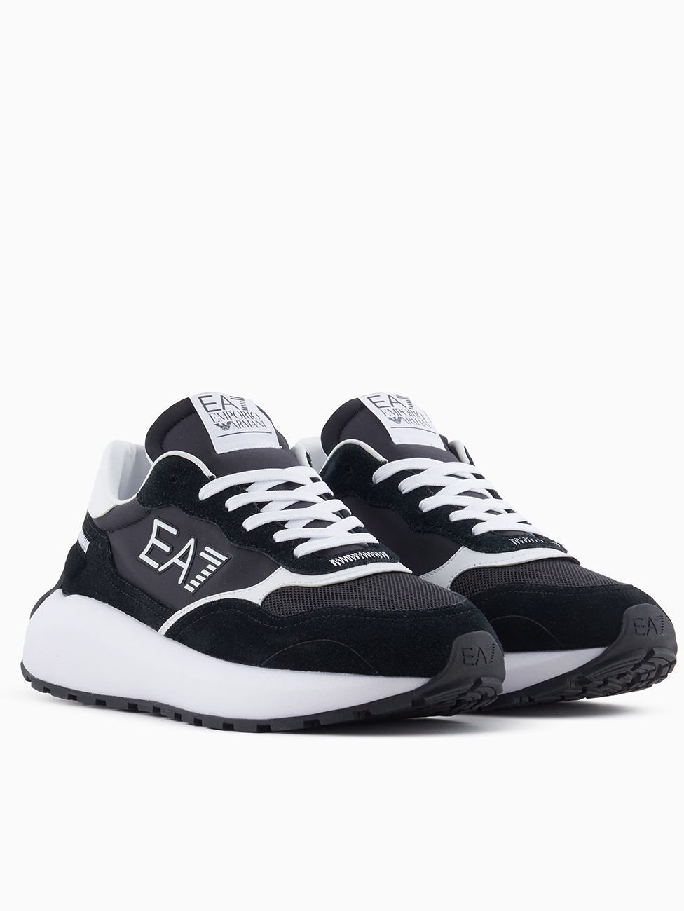 EA7 Black & White Wader Sneakers