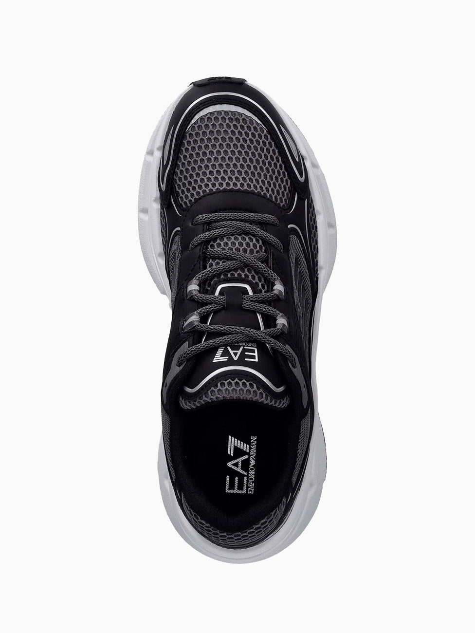EA7 Black Crave Monogram Sneakers