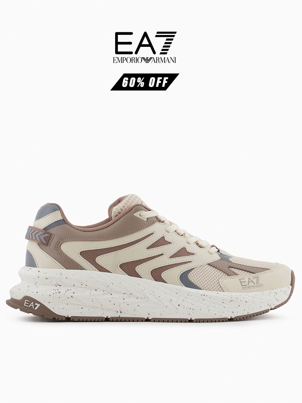 EA7 Beige Crusher Sonic Dart Sneakers