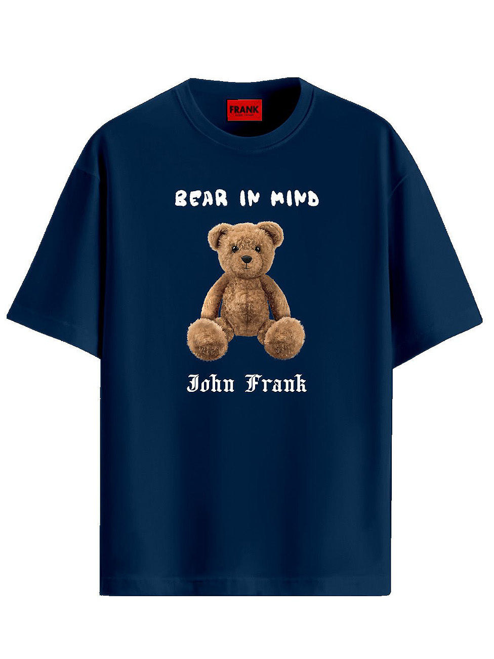 John Frank Bear In Mind Printed T-Shirt