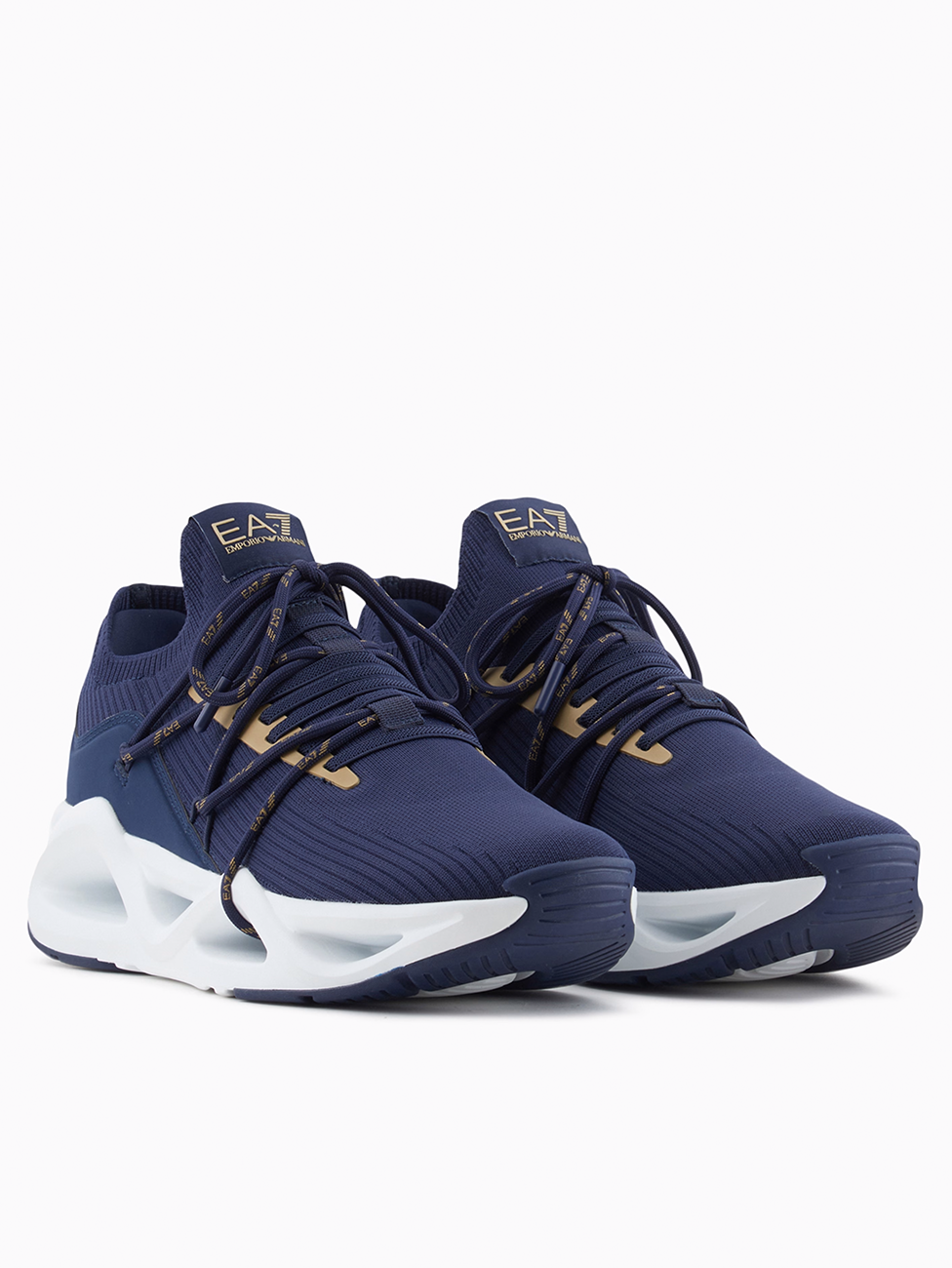 EA7 Iris & Gold Infinity Sneakers