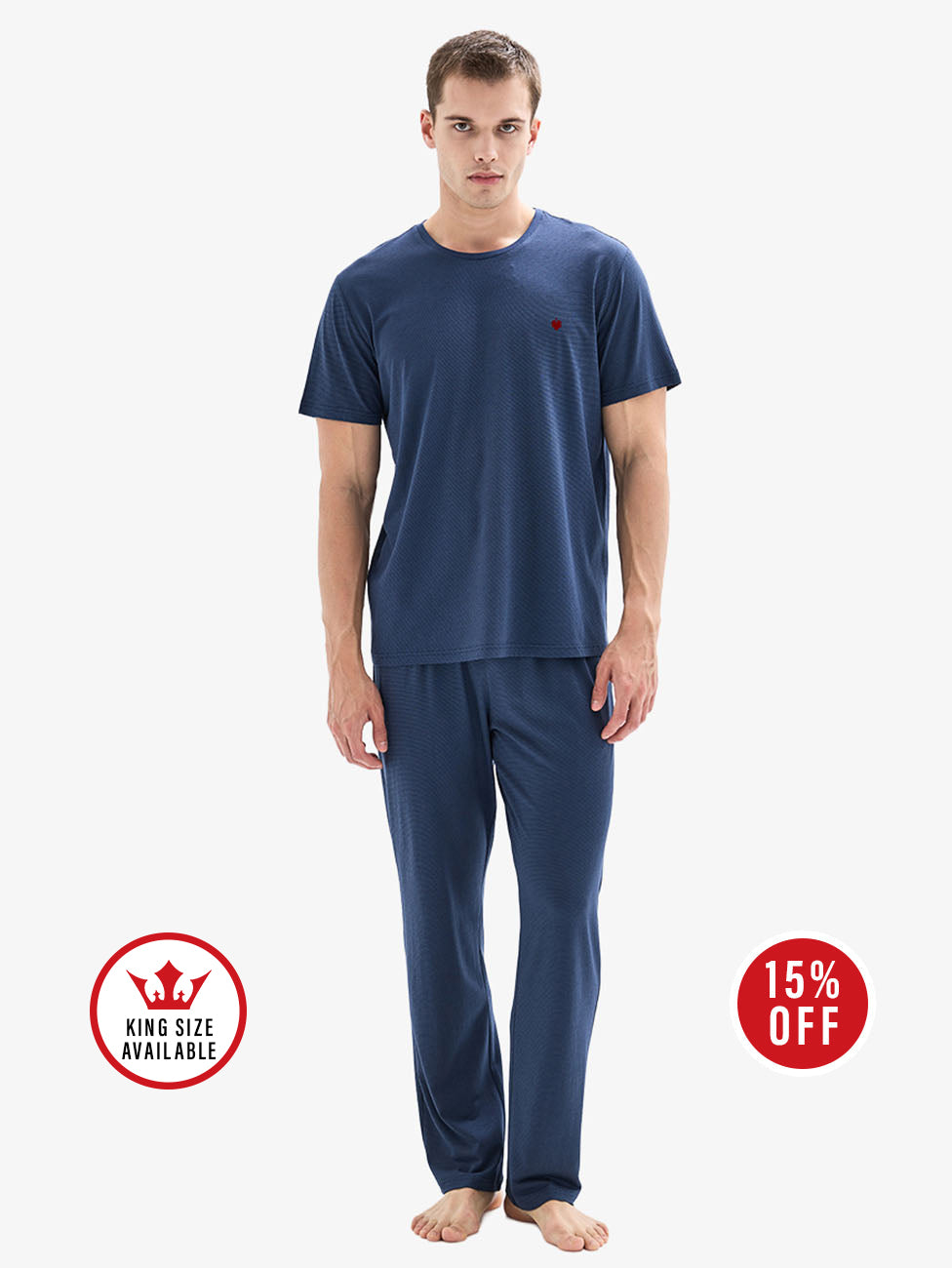 Blackspade Navy Blue Men's Pyjama