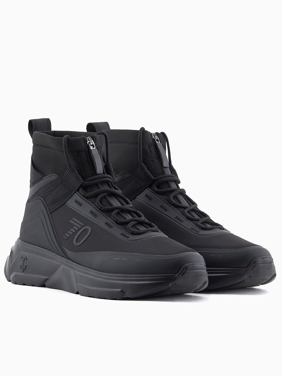 EA7 Triple Matt Black 7.0 High-top Sneakers