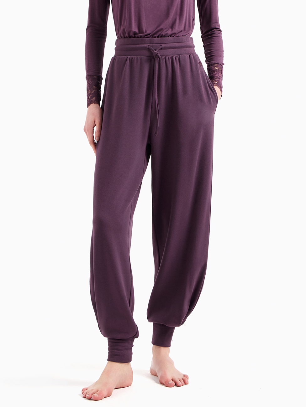 Emporio Armani Ladies Viscose Loungewear Joggers 