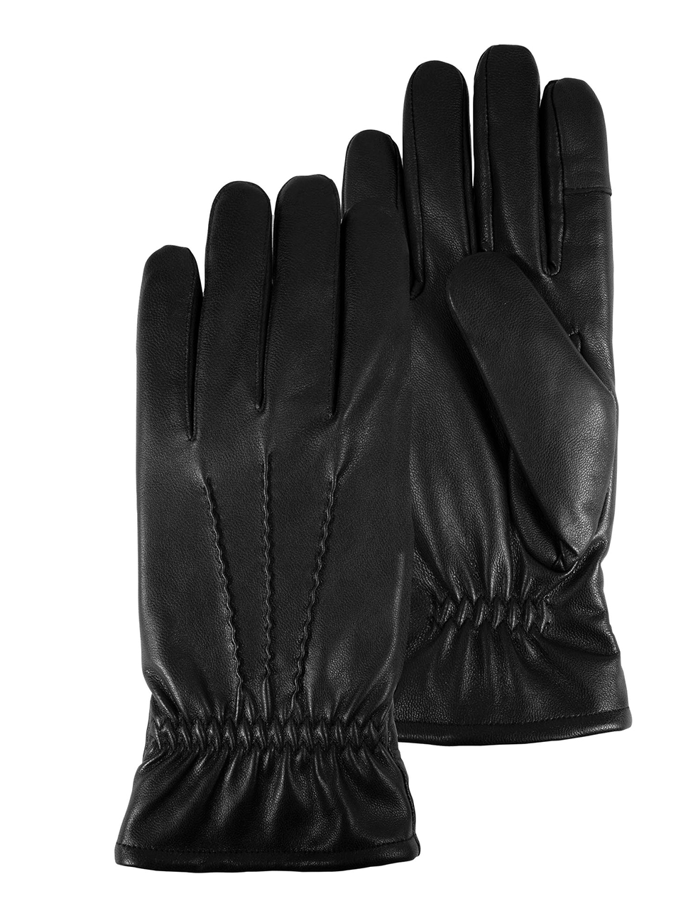 Isotoner Men s Leather Touchscreen Gloves