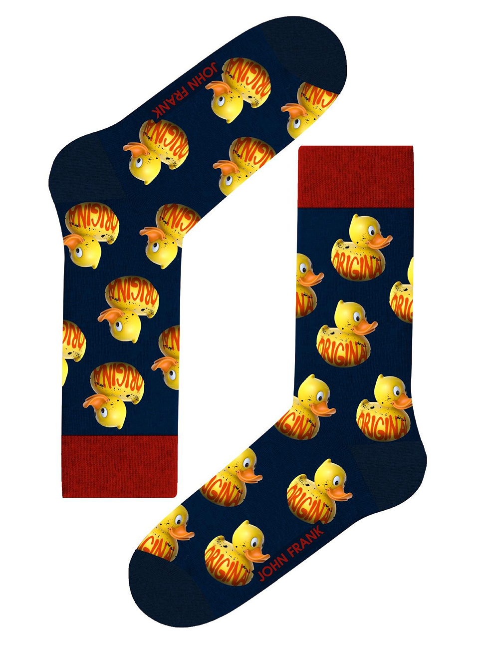 John Frank Fun Rubber Ducks Long Socks