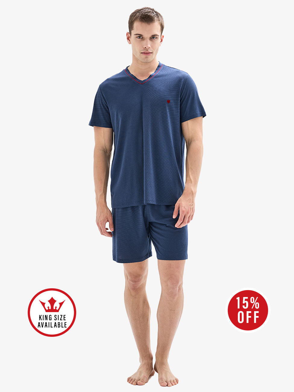 Blackspade Navy Men's Short Pyjama