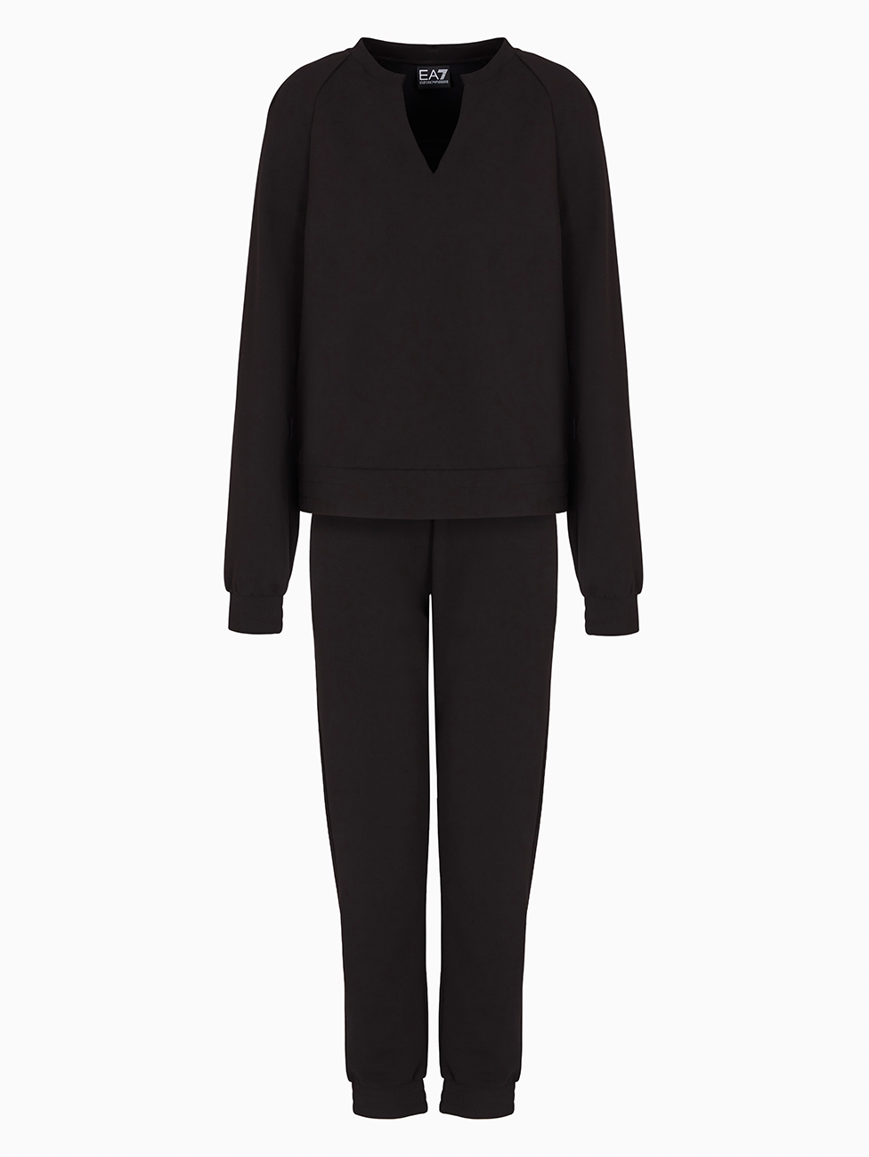 EA7 Stretch Cotton-Modal Blend Interlock Women's Tracksuit
