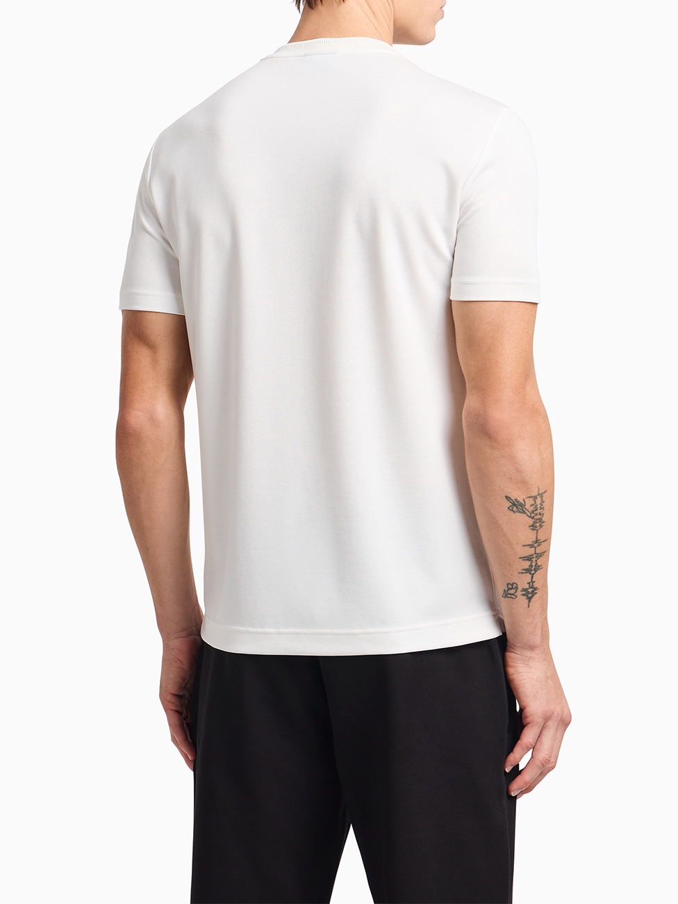 EA7 Lux Identity Modal-blend Piqué T-shirt