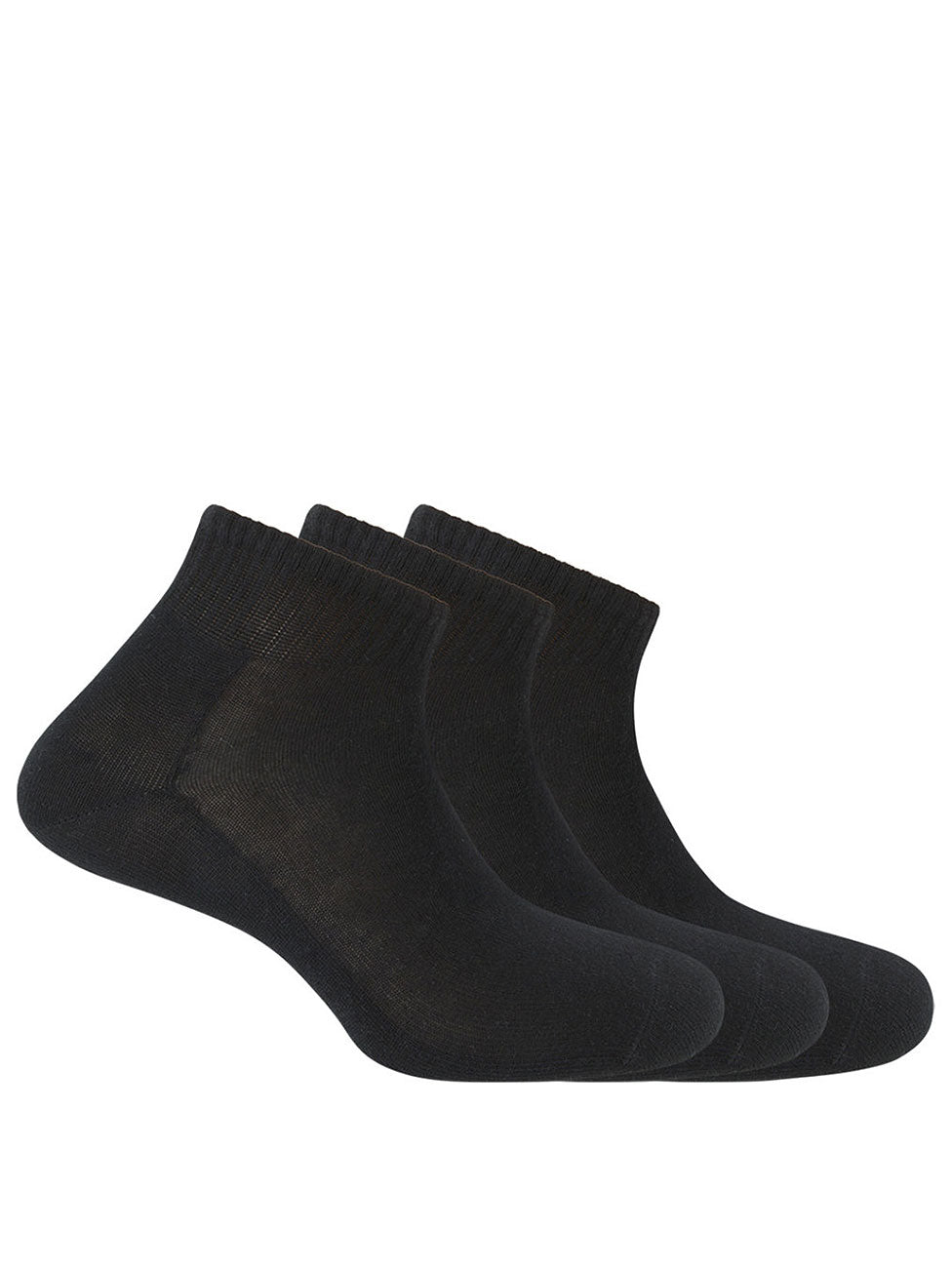 Punto Blanco Plain Ankle Socks with American Cuff (Pack of 3)
