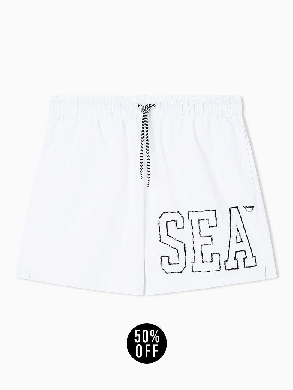 Emporio Armani Sea Embroidery Beach Shorts