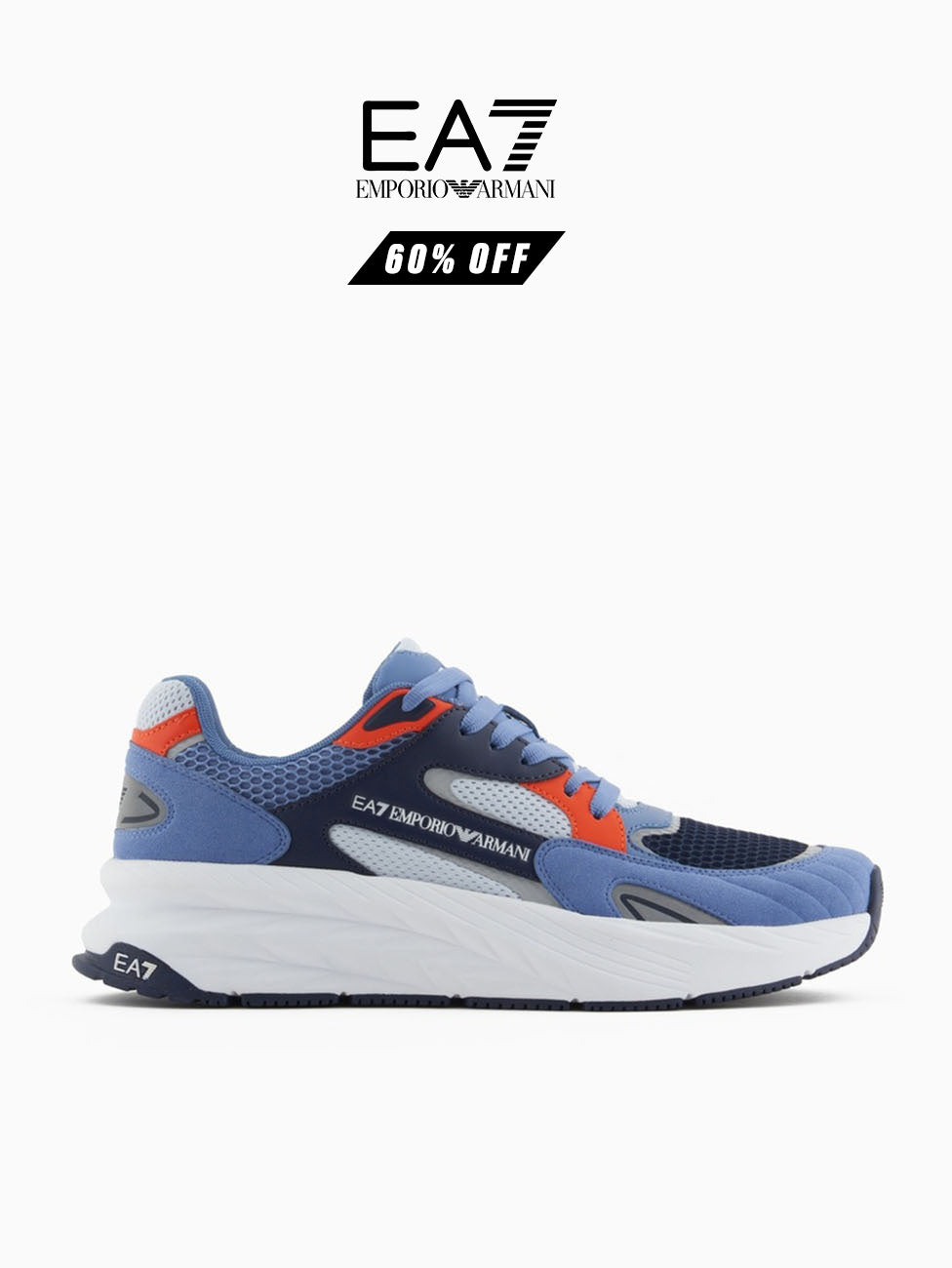 EA7 Black Iris Crusher Sonic Sneakers