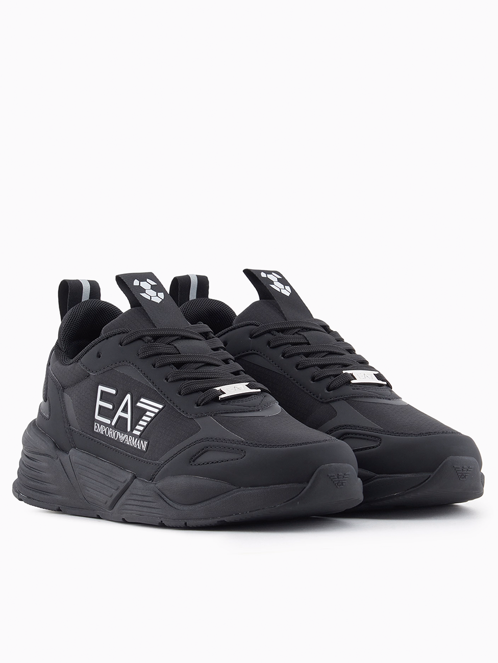 EA7 Triple Black Ace Runner Hexagon Sneakers