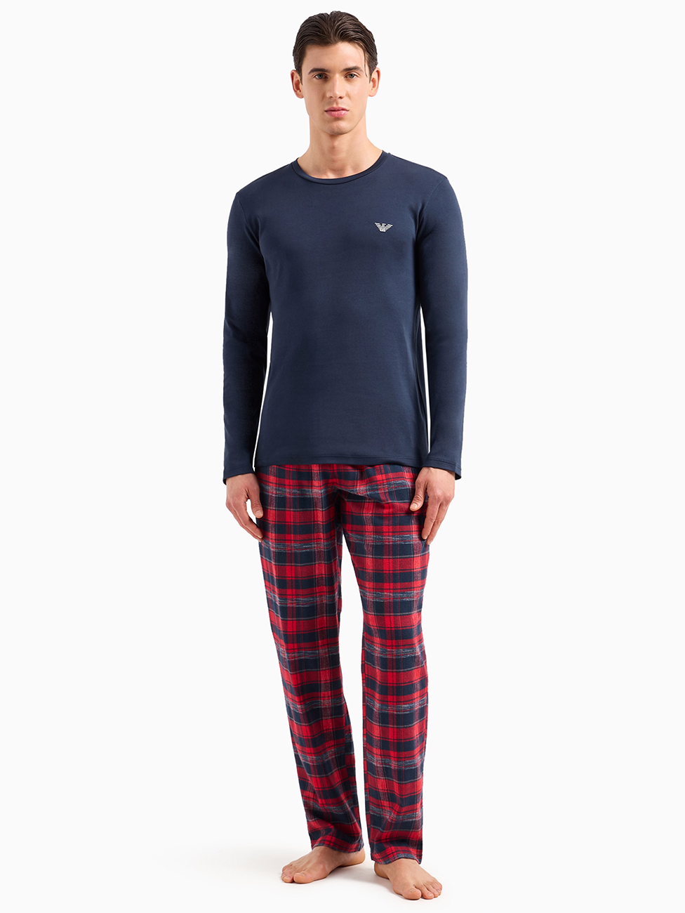 Emporio Armani Woven Tartan Men's Pyjamas