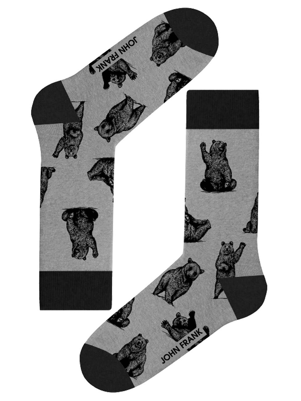John Frank Grey Eighty Five Long Socks