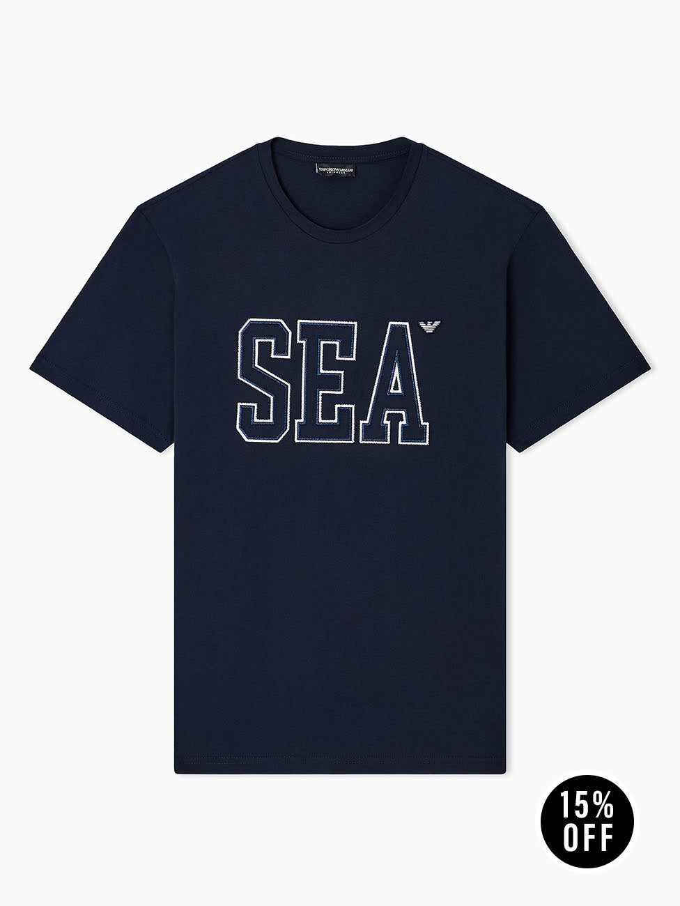 Emporio Armani Sea Embroidery T-shirt
