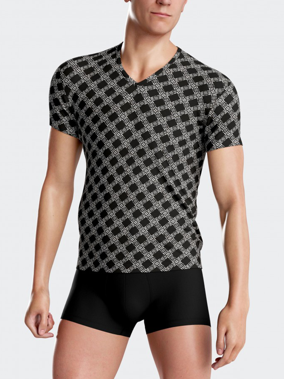 Impetus Geometric Printed Lyocell T-shirt