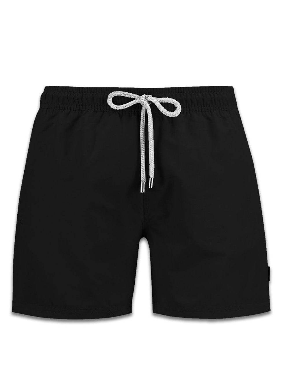 John Frank Black Unique Color Swim Shorts