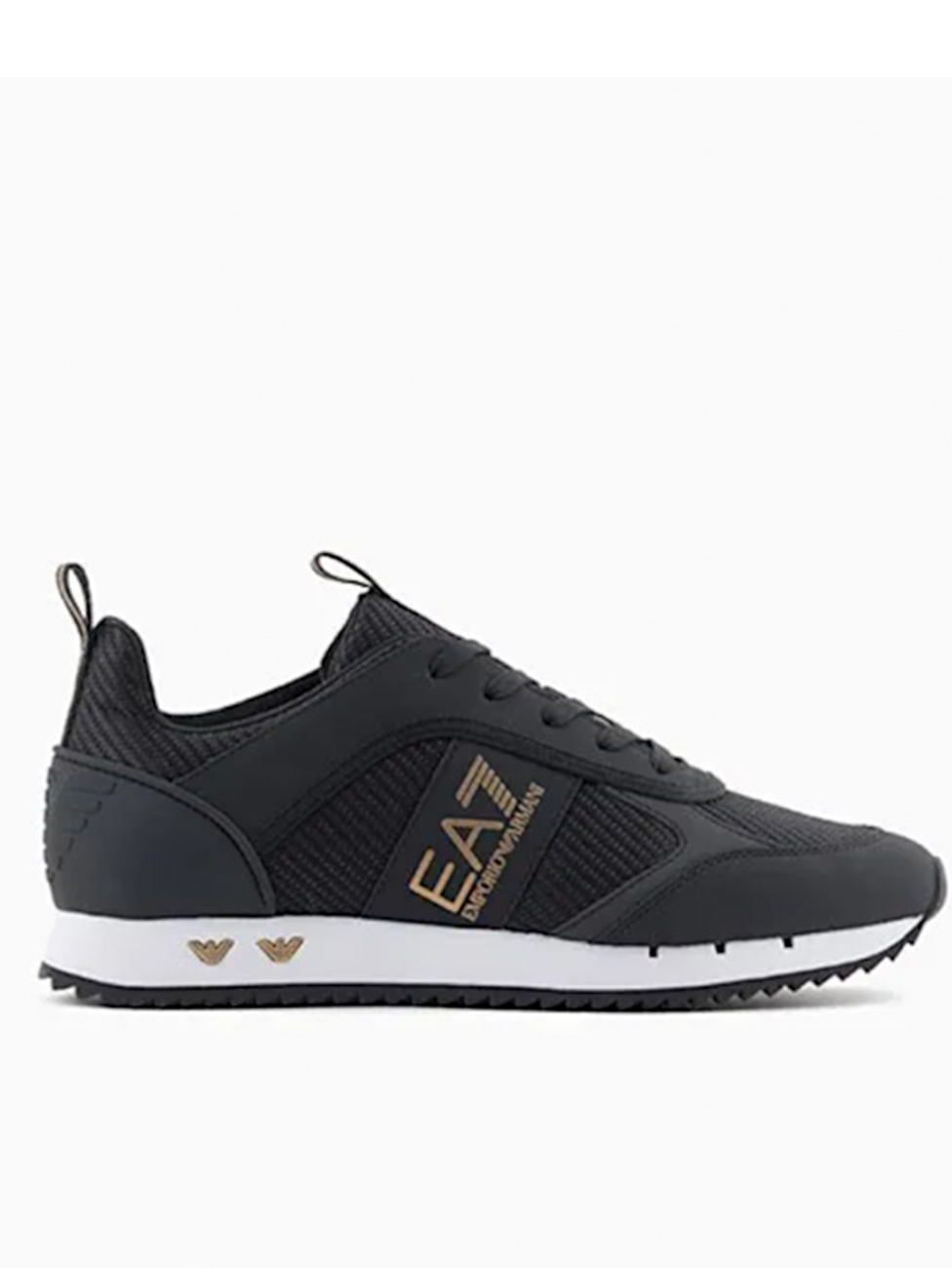 EA7 Black & Gold Carbon Sneakers