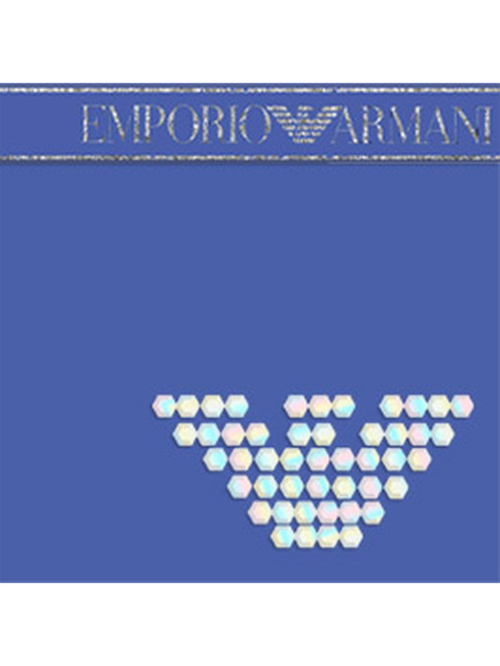 Emporio Armani Strass Logo V-neck T-Shirt