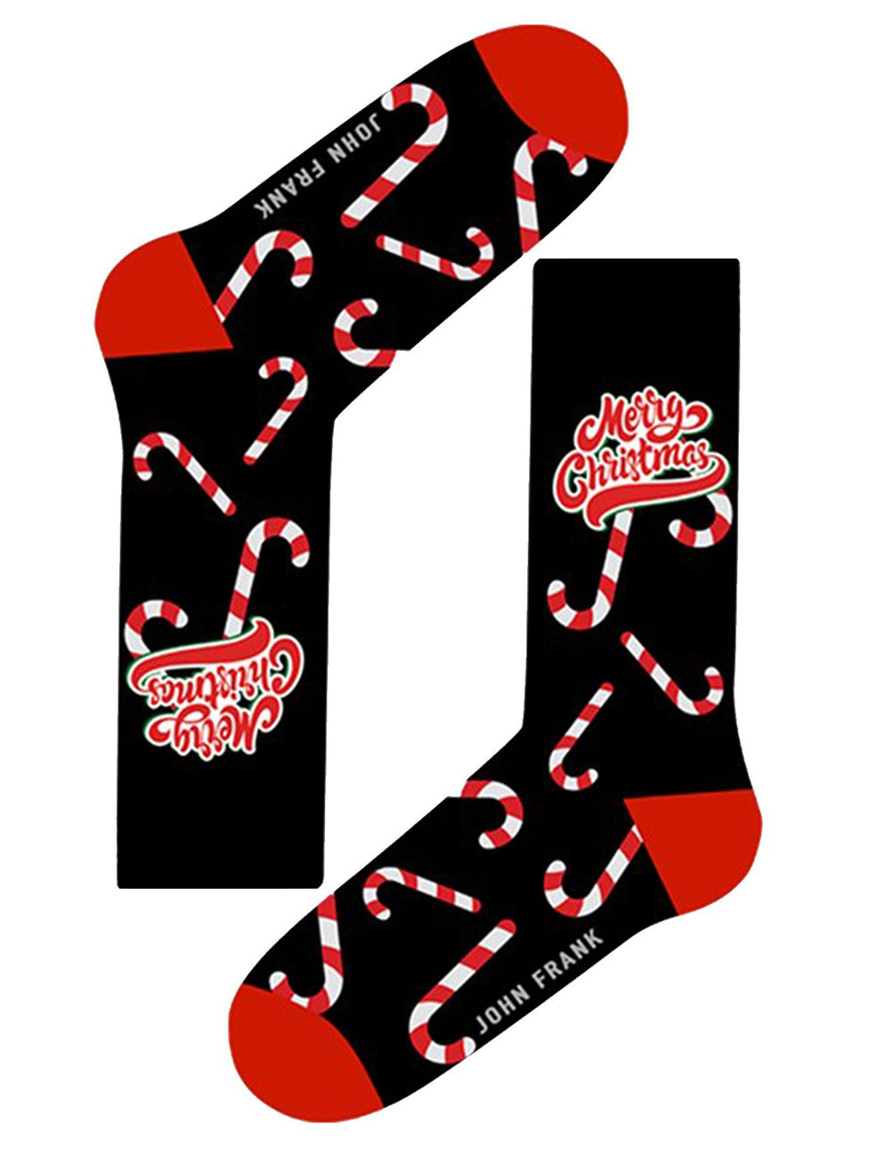 John Frank Christmas Candy Cane Women's Socks