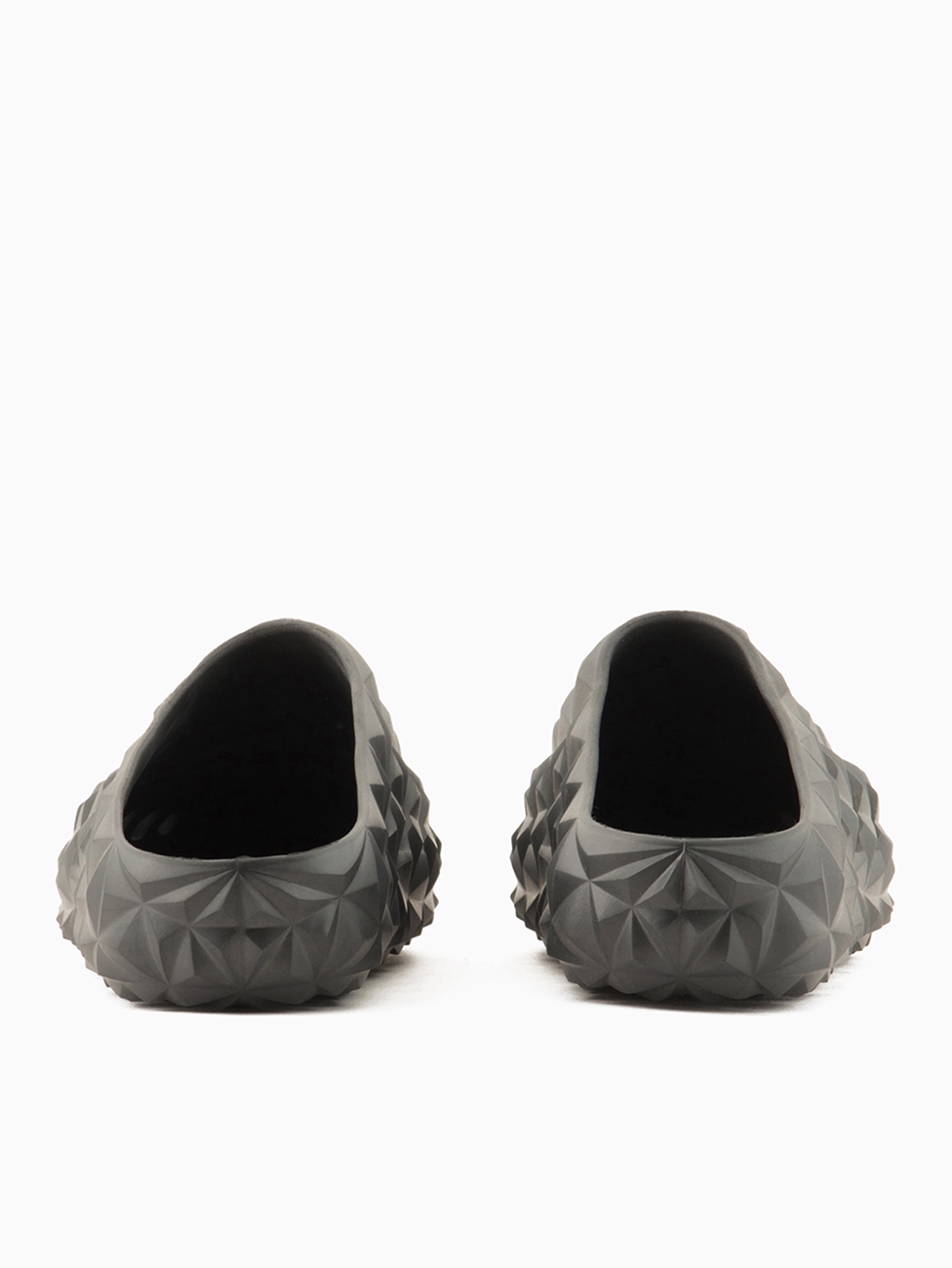 EA7 Black Three-Dimensional Geometric Motif Slippers