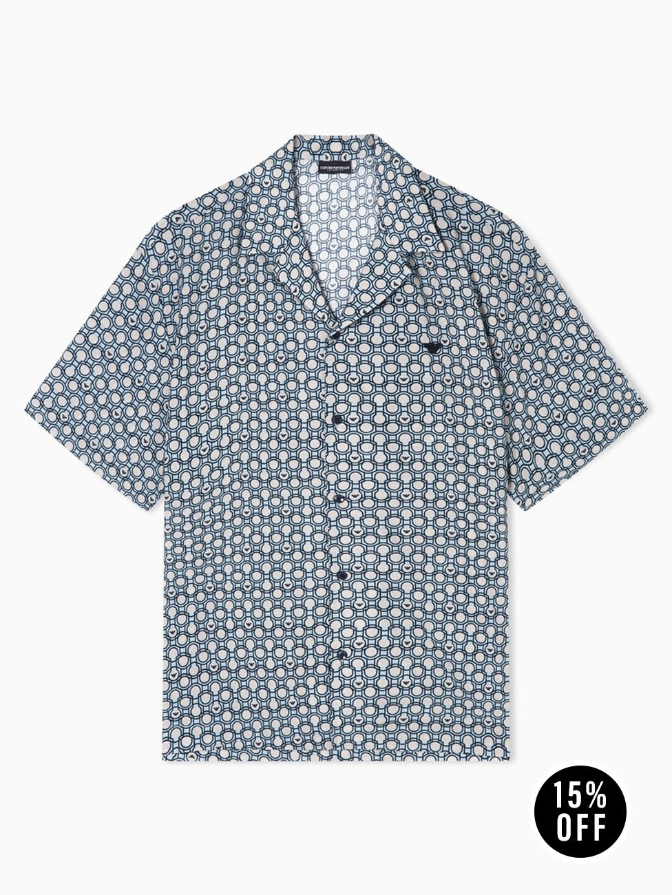 Emporio Armani Mixed Pattern Shirt