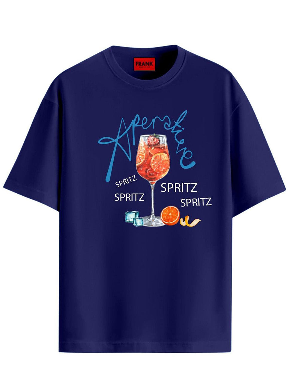 John Frank Orange Cocktail Printed T-Shirt