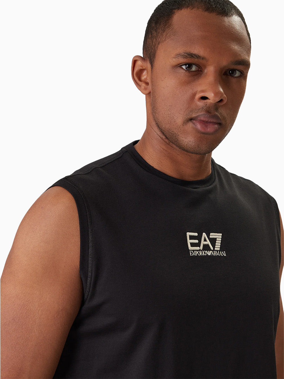 EA7 Graphic Series Cotton-jersey Tank Top