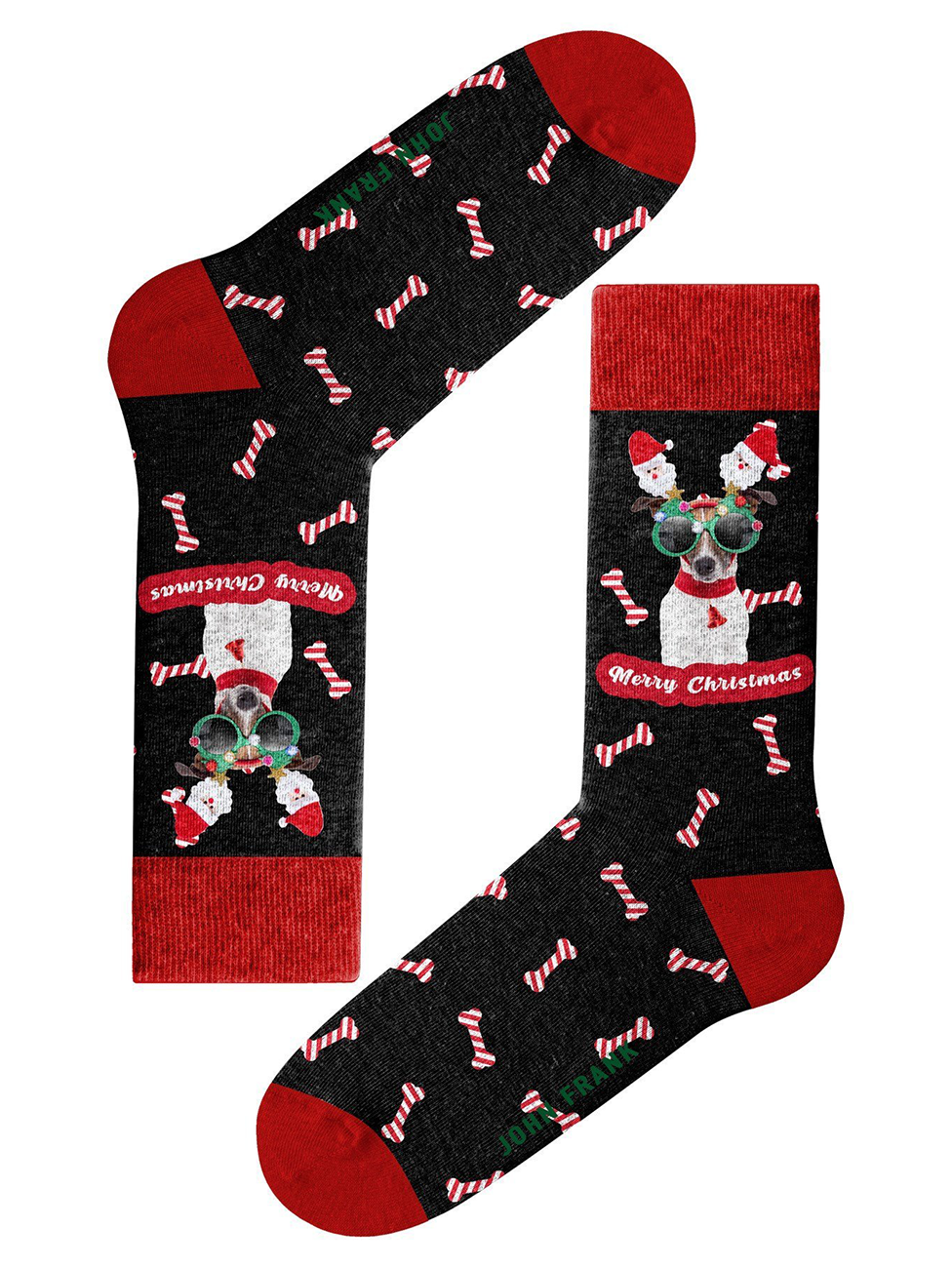 John Frank Fun Christmas Chihuahua Long Women Socks