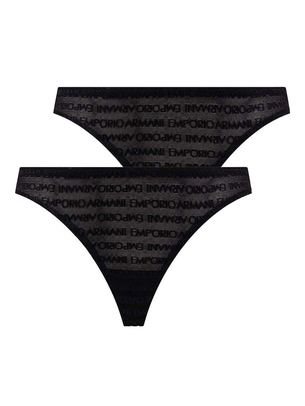 Emporio Armani Women's Mesh Thongs (Pack of 2)