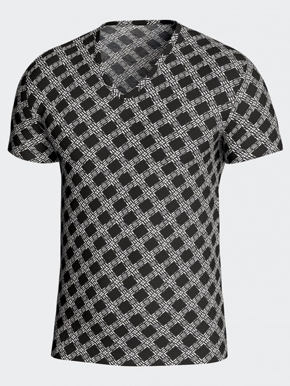 Impetus Geometric Printed Lyocell T-shirt