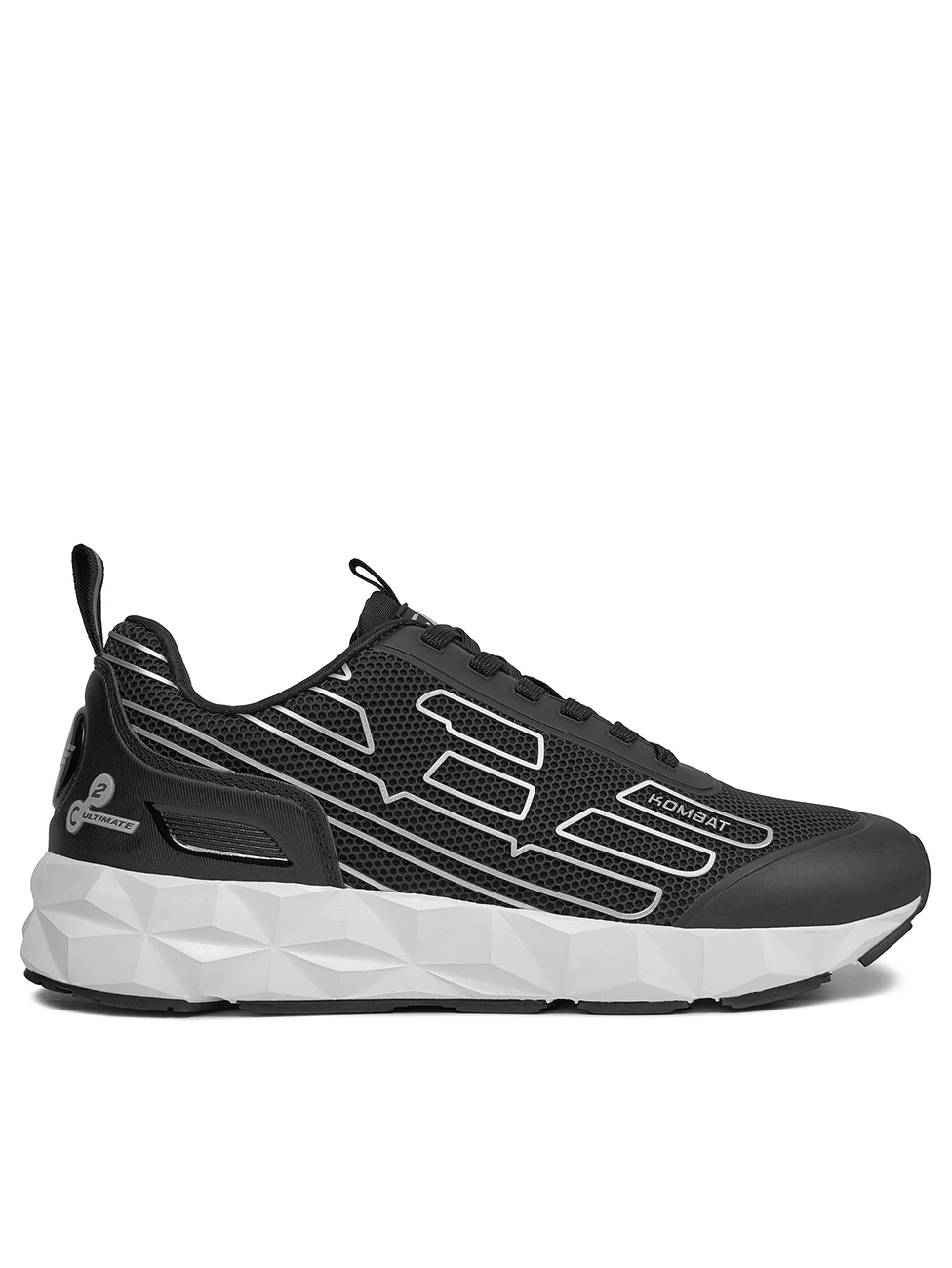 EA7 Black & Silver Ultimate C2 Kombat Winter Sneakers