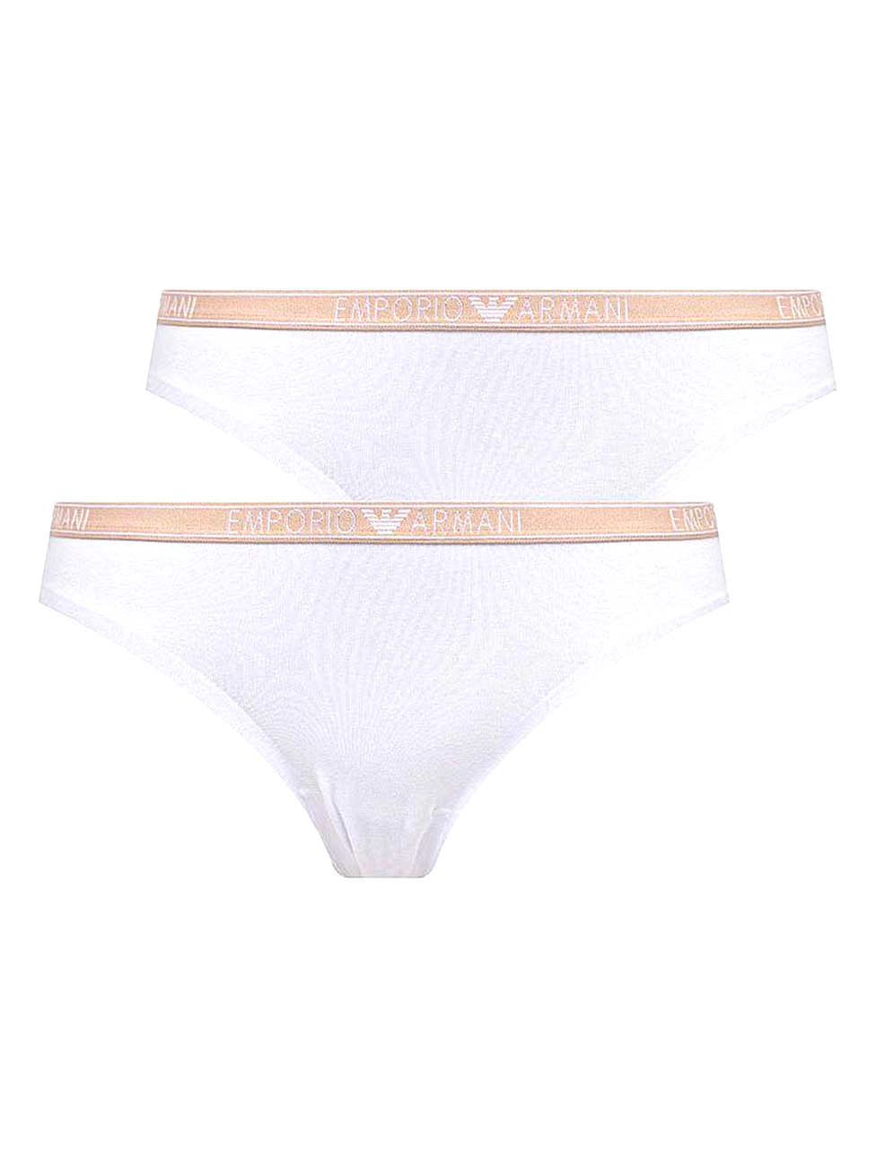 Emporio Armani Organic-Cotton Thongs (Pack of 2)